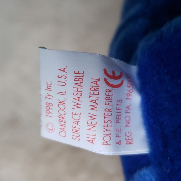 Clubby 🐻 1st Ty Collectors Club Beanie Baby 🐻 Royal Blue Bear 🐻 NWT - Picture 8 of 12